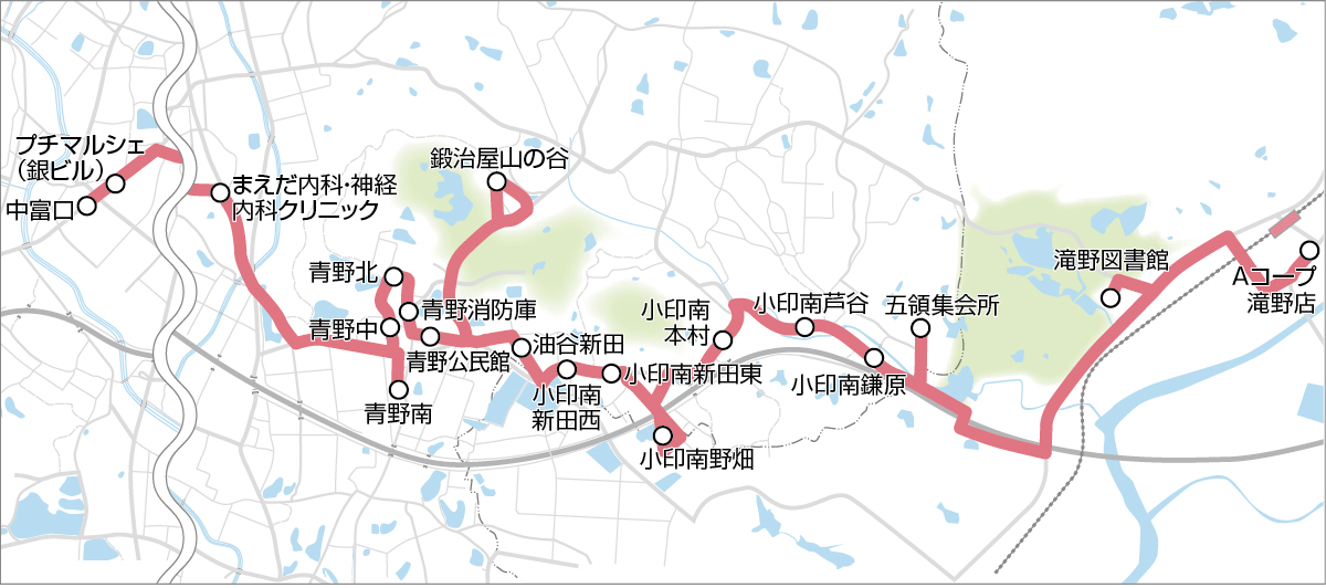 うにバス_小印南線路線図