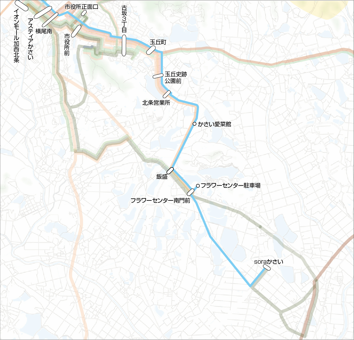 soraかさい線路線図