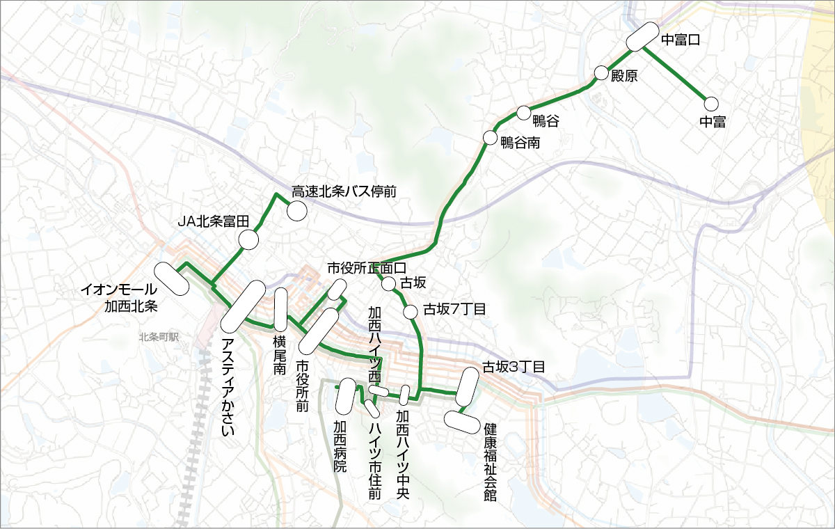 市街地線路線図