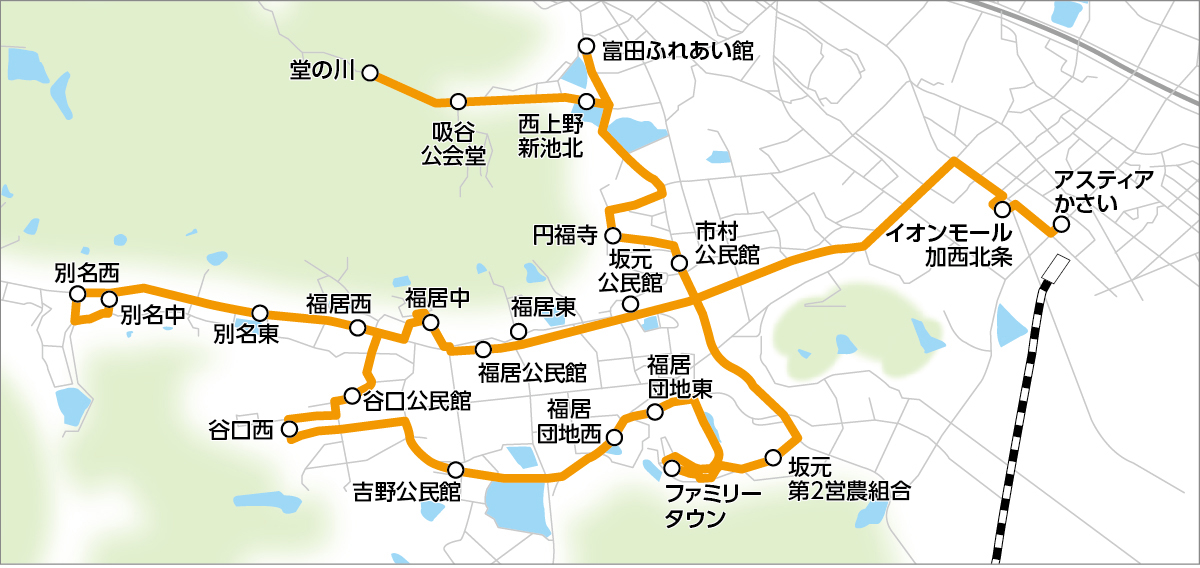 とみバス_南線路線図