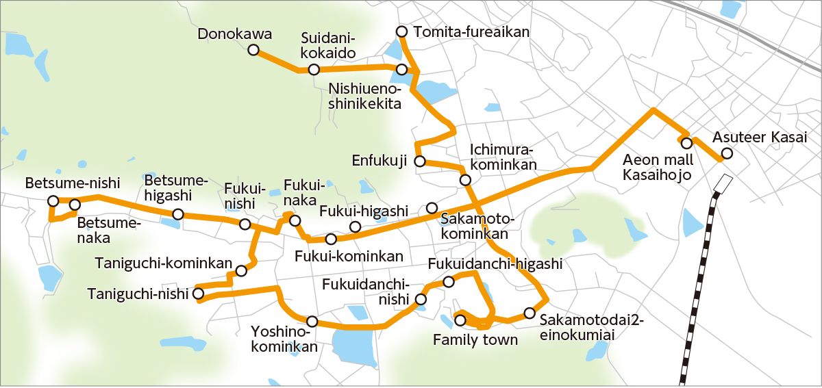 とみバス_南線路線図