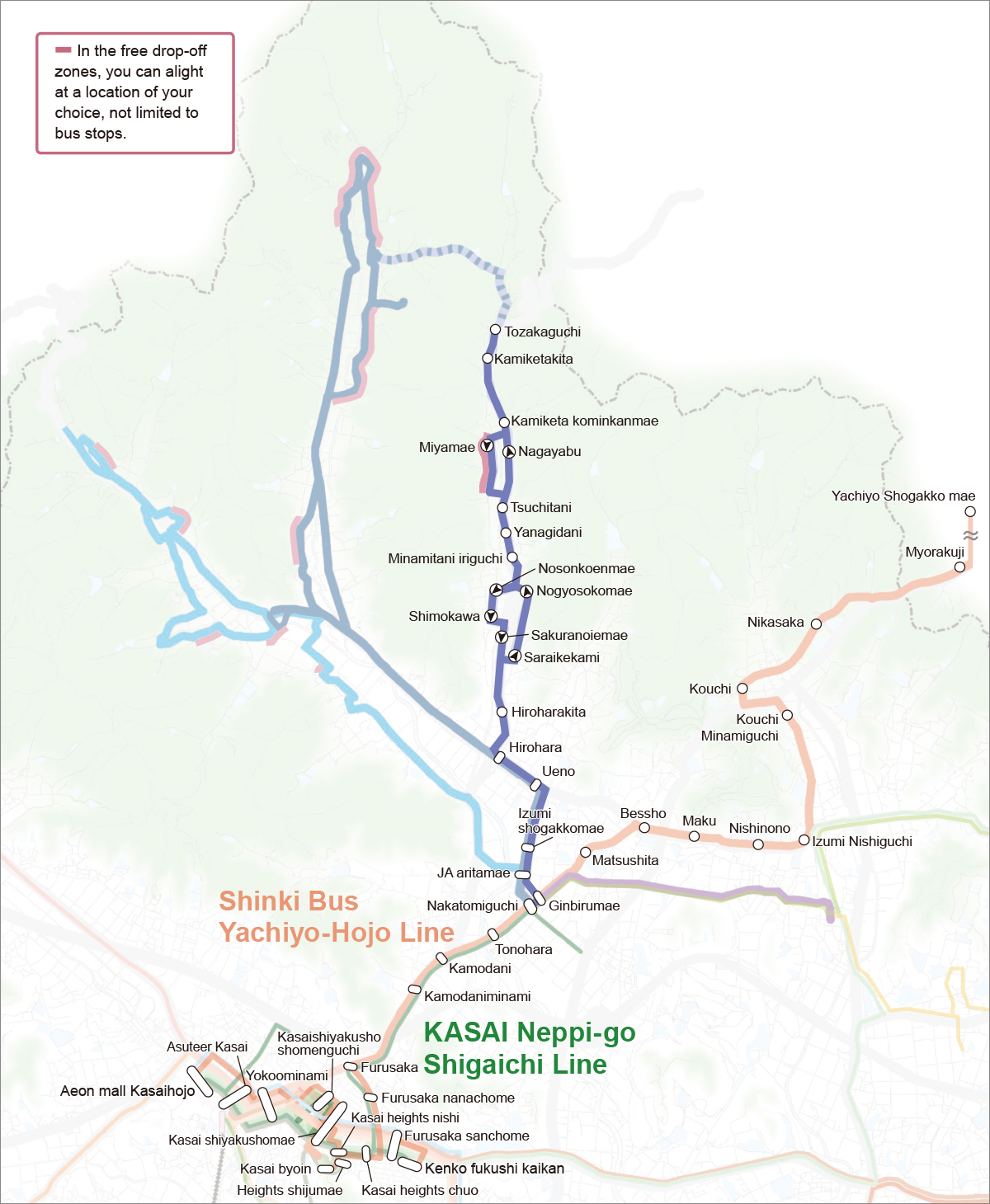 芥田線路線図